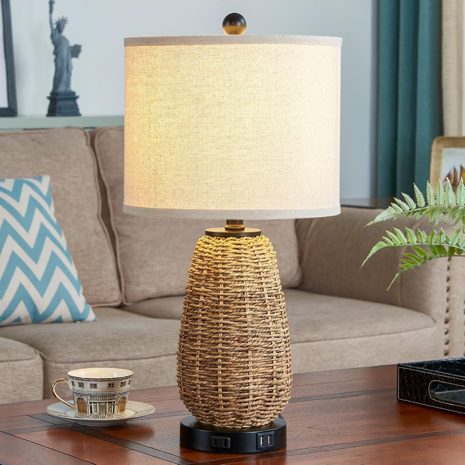 touch-control-rattan-table-lamp-3-way-dimmable-bedside-lamp-for-bedroom-with-2-usb-ports-and-ac-outlet-nightstand-lamps-for-living-roomled-bulbs-included-grass-1pk