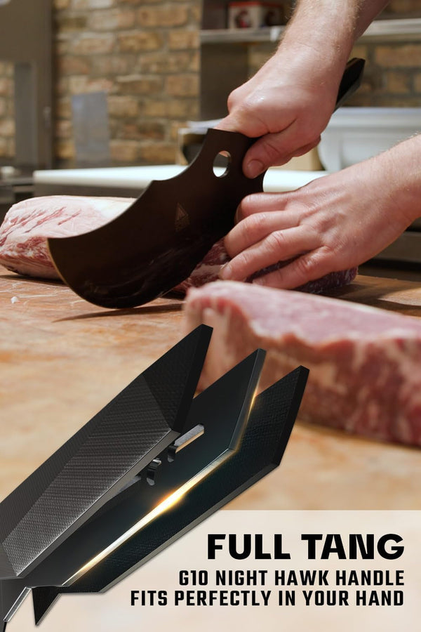 9" Meat Cleaver - Titanium Nitride Coated4