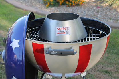 VORTEX (IN) DIRECT HEAT for Charcoal Grills, Medium Size - for Weber Kettle 22 26.75 WSM Smokey Mountain XL Kamado XL Big Green Egg2