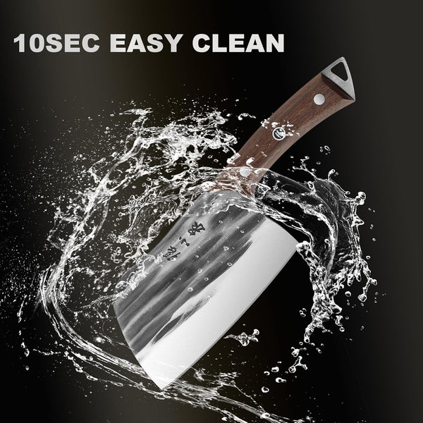 ZHANG XIAO QUAN Heavy Duty Butcher Knife, 40Cr13 Stainless Steel Chinese Cleaver Knife for Cutting Bones7