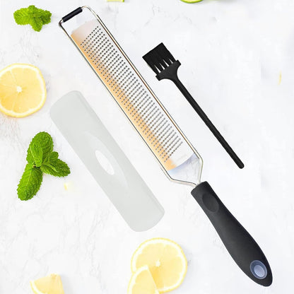 DESIGNED by CHEFS ~ Premium Lemon Zester Grater with Perfectly Angled Teeth ~ Ideal for Citrus, Parmesan Cheese, Garlic, Vegetables and Fruits1