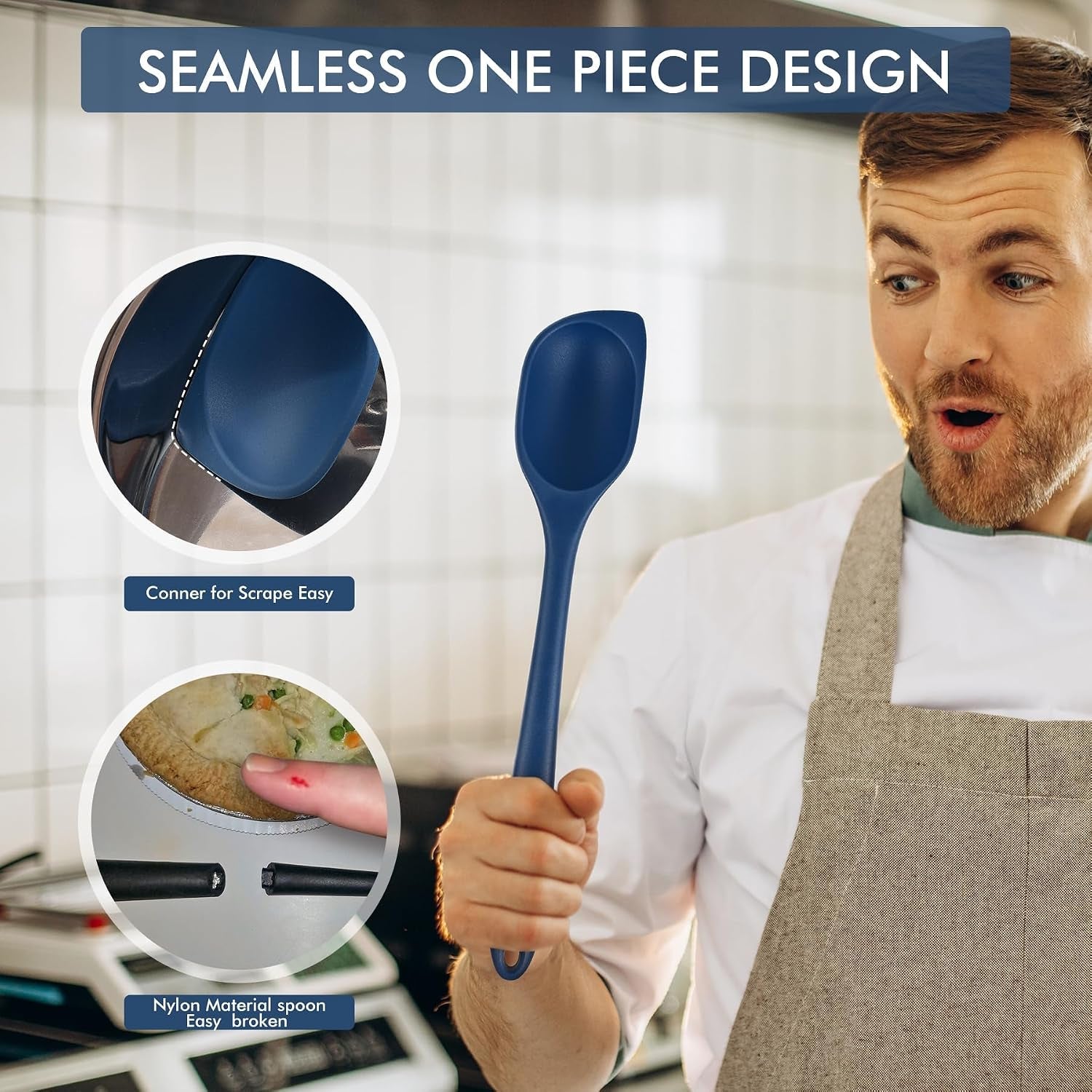446-f-heat-resistant-silicone-cooking-spoon-spatula-bpa-free-large-kitchen-solid-and-slotted-spoons-for-mixing-serving-scraping-non-stick-dishwasher-safe-classic-blue-12-5inch