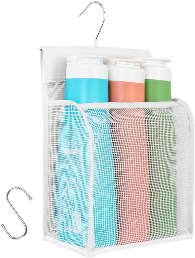 hanging-mesh-shower-caddy-organizer-bathroom-storage-bag-with-hooks-for-college-dorm-gym-swimming-rv-and-travel-white