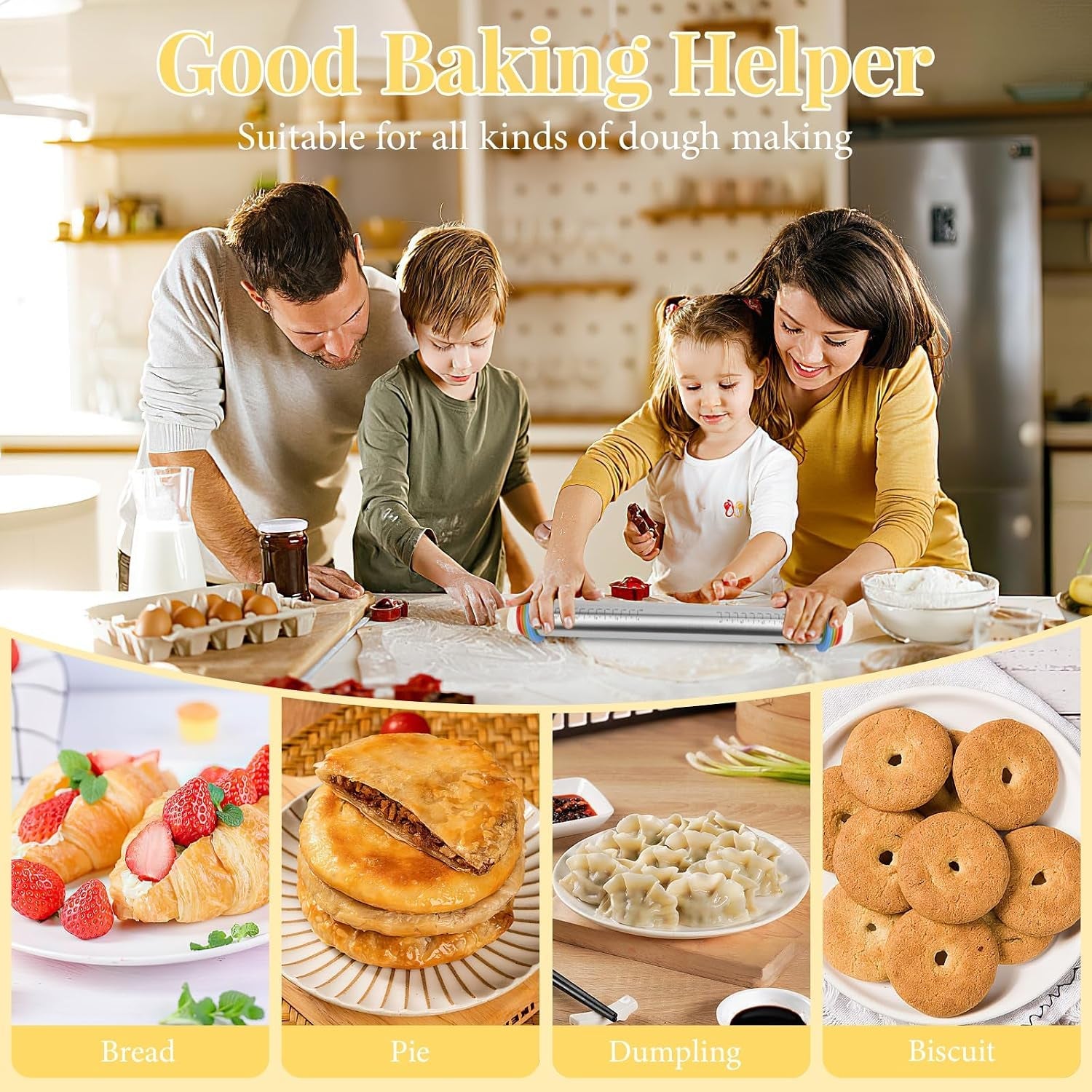adjustable-rolling-pin-with-4-thickness-rings-for-baking-cake-pop-roller-17-inch-stainless-steel-with-measurement-markings-for-pizza-fondant-pie-cookies-baking-supplies-pastry-pasta