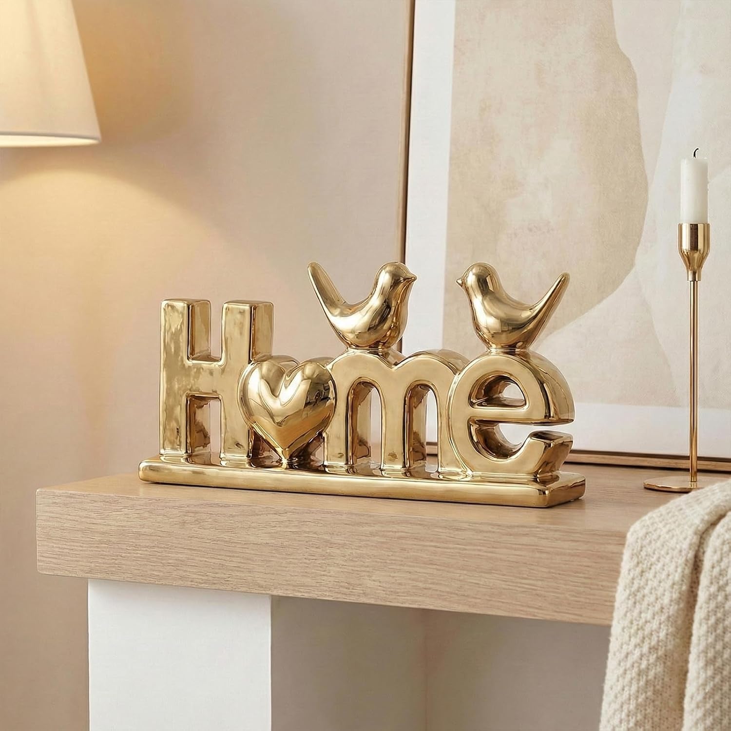 home-sign-statue-and-gold-love-birds-figurines-modern-animal-home-decor-knick-knack-ceramic-bird-statue-for-floating-shelf-coffee-table-bookcase-tv-stand-accent-side-table-decorative