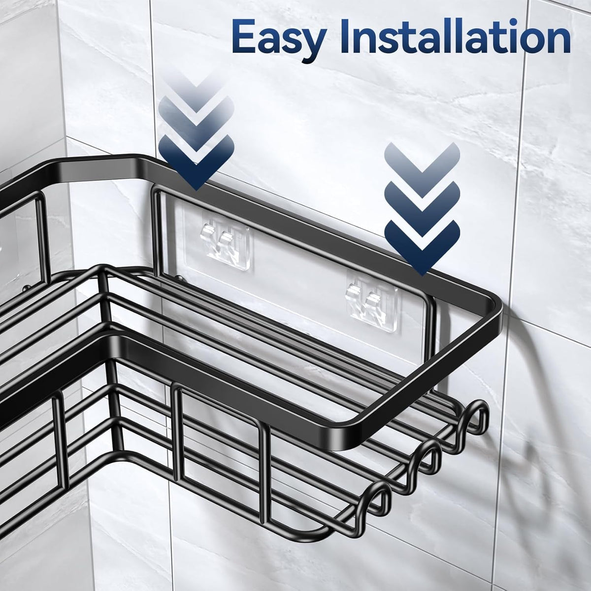 corner-adhesive-shower-caddy-with-soap-holder-and-12-hooks-rustproof-stainless-steel-bathroom-organizer-no-drilling-wall-mounted-rack-black-3-pack