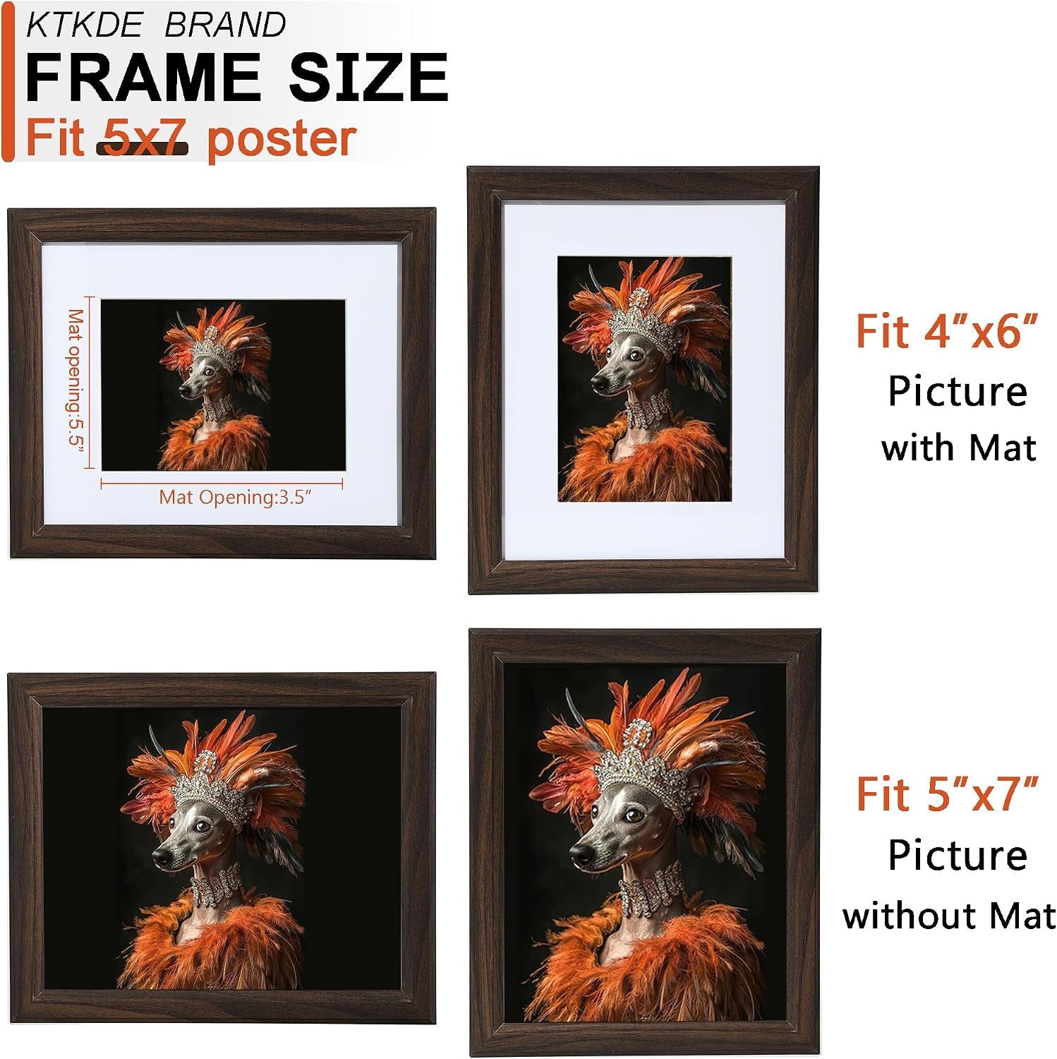 5x7-picture-frame-photo-frame-walnut-with-real-glass-for-picture-4x6-photo-with-mat-or-5x7-photo-without-mat-composite-wood-picture-frames-for-table-top-and-wall-best-gift
