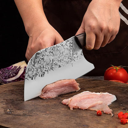 Meat Cleaver, 8 Inch Traditional Handmade Forged Kitchen Knife Vegetables Meat Bone Chef Chopper Knives Stainless Steel5