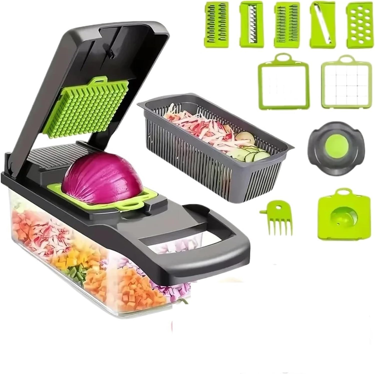 16pcs-vegetable-chopper-grater-slicer-dicer-cutter-egg-separator-peeler-kitchen