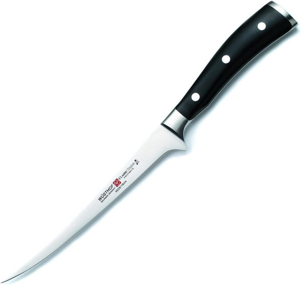 Wüsthof Classic IKON Fillet Knife, One Size, Black, Stainless1