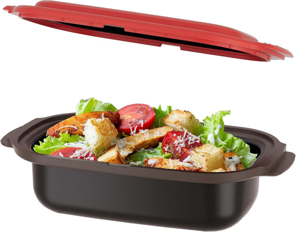 Microwave Grill Pan & Cookware | 700ML Rice Pasta Cooker for 1-2 People, Bpa-Free & Dishwasher Safe, Perfect for Dorm, Office, Family1