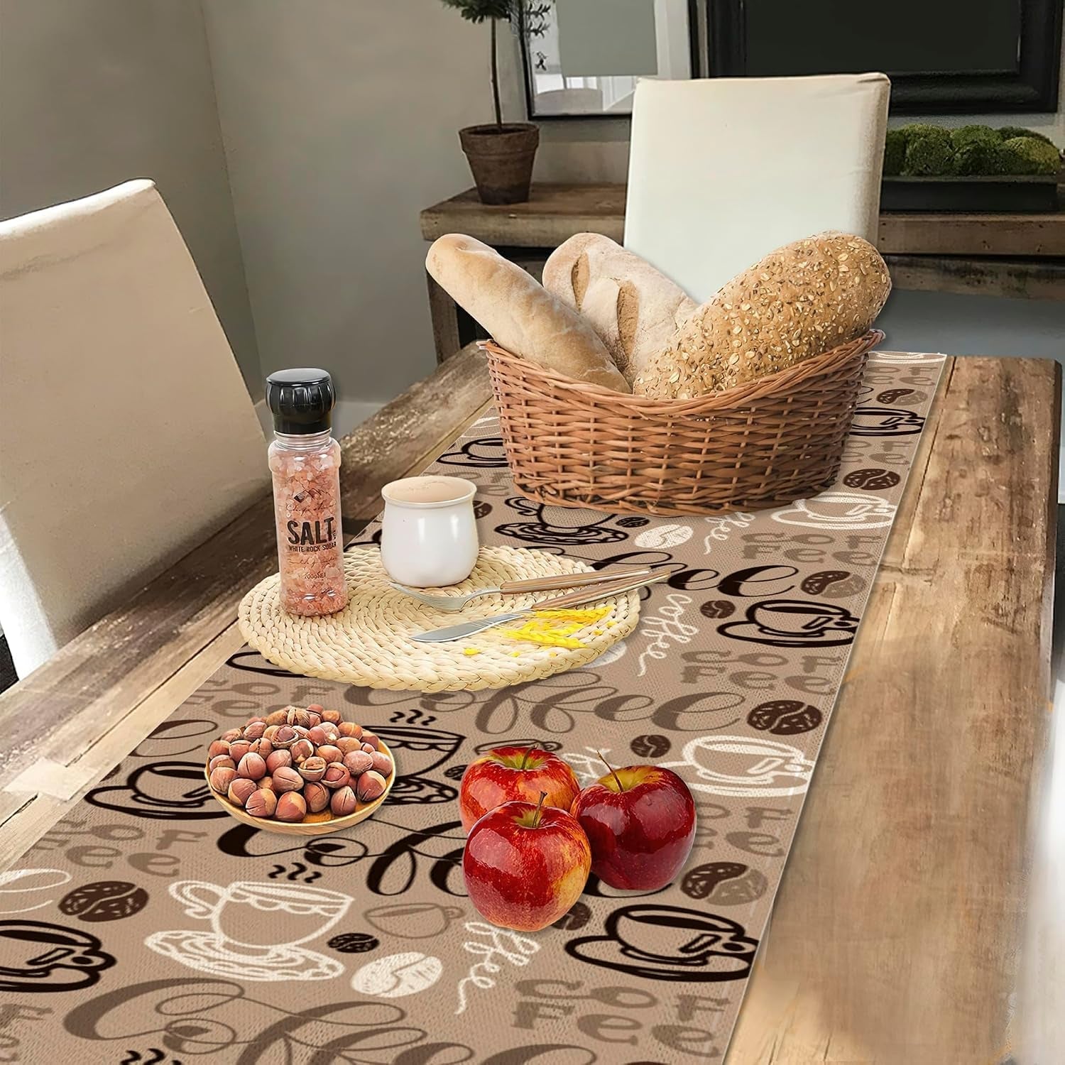 retro-coffee-cup-table-runner-linen-long-farmhouse-rustic-tablerunner-for-party-holiday-dining-room-kitchen-13-x-70-inches