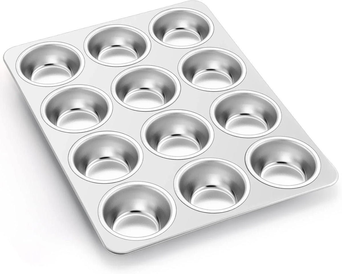 12-cup-muffin-pan-tin-stainless-steel-cupcake-pan-1pc-muffin-tin-for-oven-baking-dishwasher-safe-non-toxic-standard-size-ideal-for-homemade-muffin-cup-cake-tart-quiche