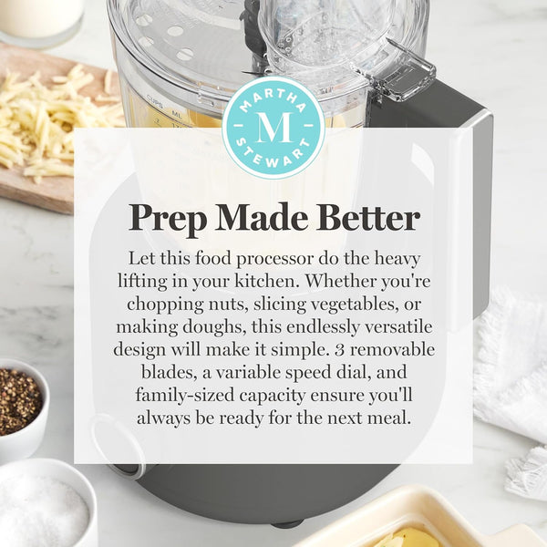 10 Cup Food Processor & Electric Chopper, One Touch Pulse | Bpa-Free Bowl, 3 Multipurpose Blades, Easy Food Prep, Chop, Slice, Shred, Puree, Emulsify, Speed Dial, Wide Feed Chute, Gray11
