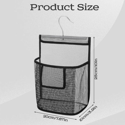 Mesh Shower Caddy Hanging, PVC Bathroom Storage Bag with Hooks for College Dorm, Gym, Swimming, RV and Travel2