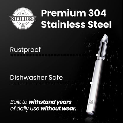 Stainless Steel Potato Peeler, Ultra Sharp Dual Blades5