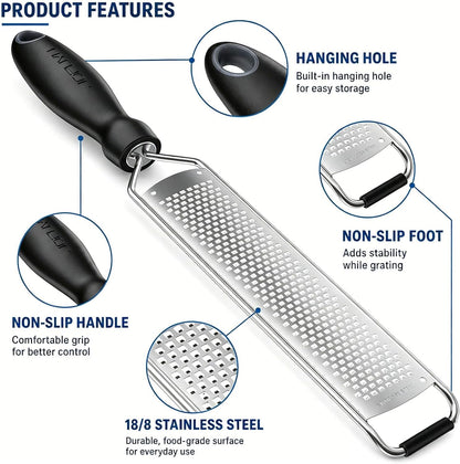 Lemon Zester Grater, Stainless Steel Zester Grater with Handle8