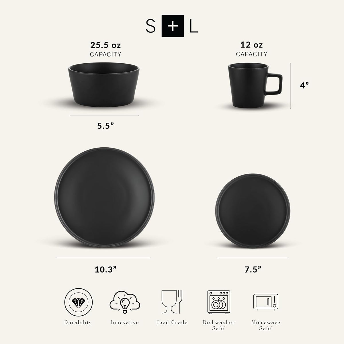 stone-lain-celina-stoneware-16-piece-dinnerware-set-plates-and-bowls-black-matte-dish-service-for-4-minimalist-round-style-microwave-dishwasher-safe