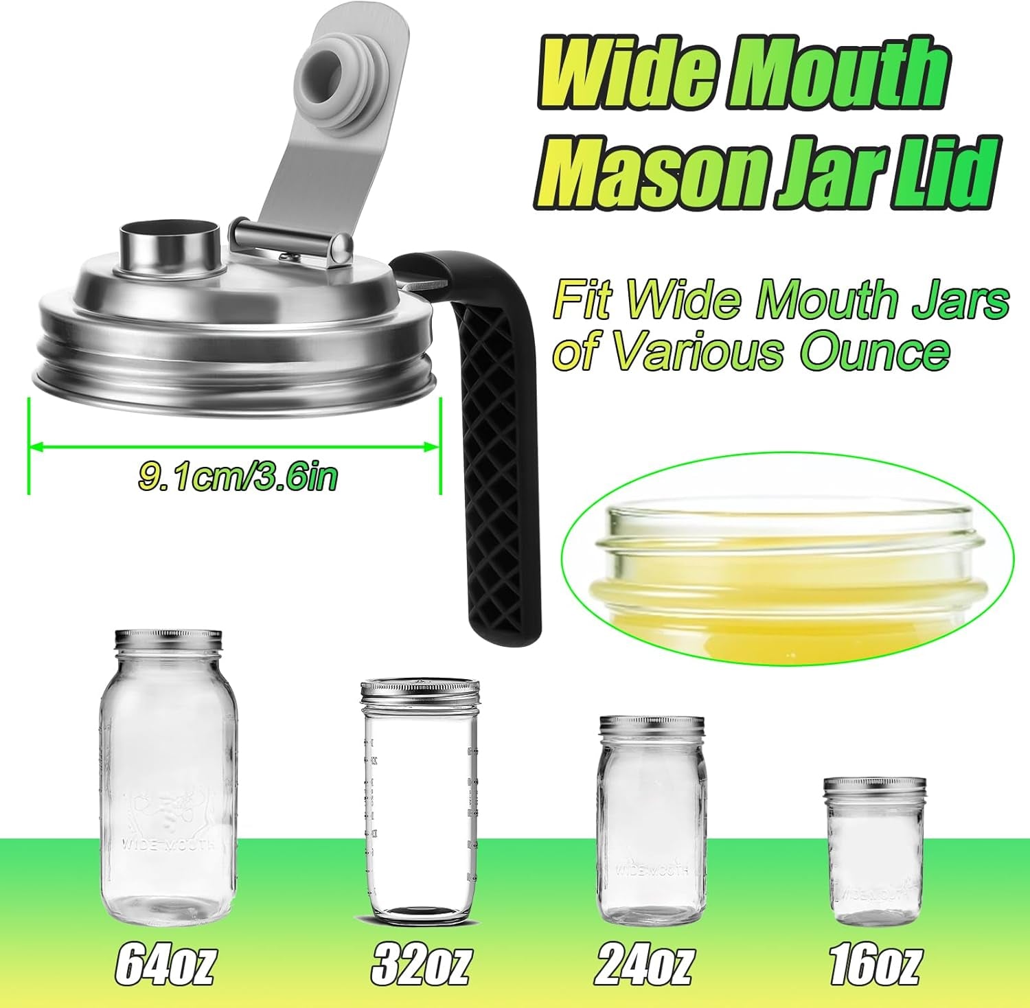 mason-jar-pour-spout-lid-stainless-steel-with-handle-wide-mouth-pour-spout-flip-cap-lids-for-mason-jars-anticracking-leak-proof-seal-cover-airtight-for-drinking-salad-dressing-food-storing2pcs