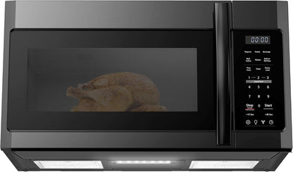 BLACK+DECKER over the Range Microwave Oven, 1.7 Cu.Ft, 1000W, Black | over the Stove Microwave, Vent Fan, One-Touch Auto Cook, 10 Power Levels, Child Lock1