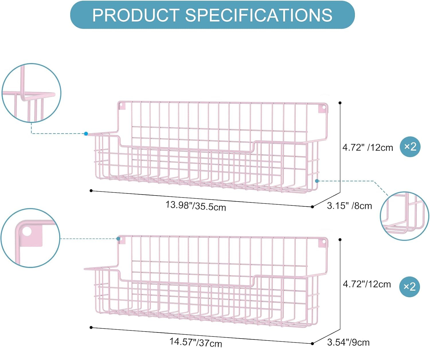 spice-rack-4-pack-seasoning-organizer-wall-mounted-for-kitchen-storage-organization-metal-spice-holder-shelf-for-cabinet-pantry-pink
