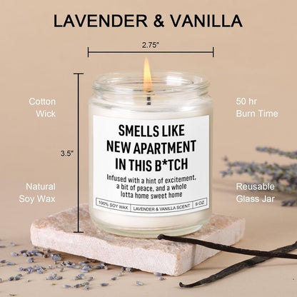 Funny Housewarming Candle, New Apartment Gifts, House Warming Gifts New Home for Men, Women, Couple, Family - First Apartment Essentials, 1St Apt. Must Haves - Closing Presents for Home Buyers3