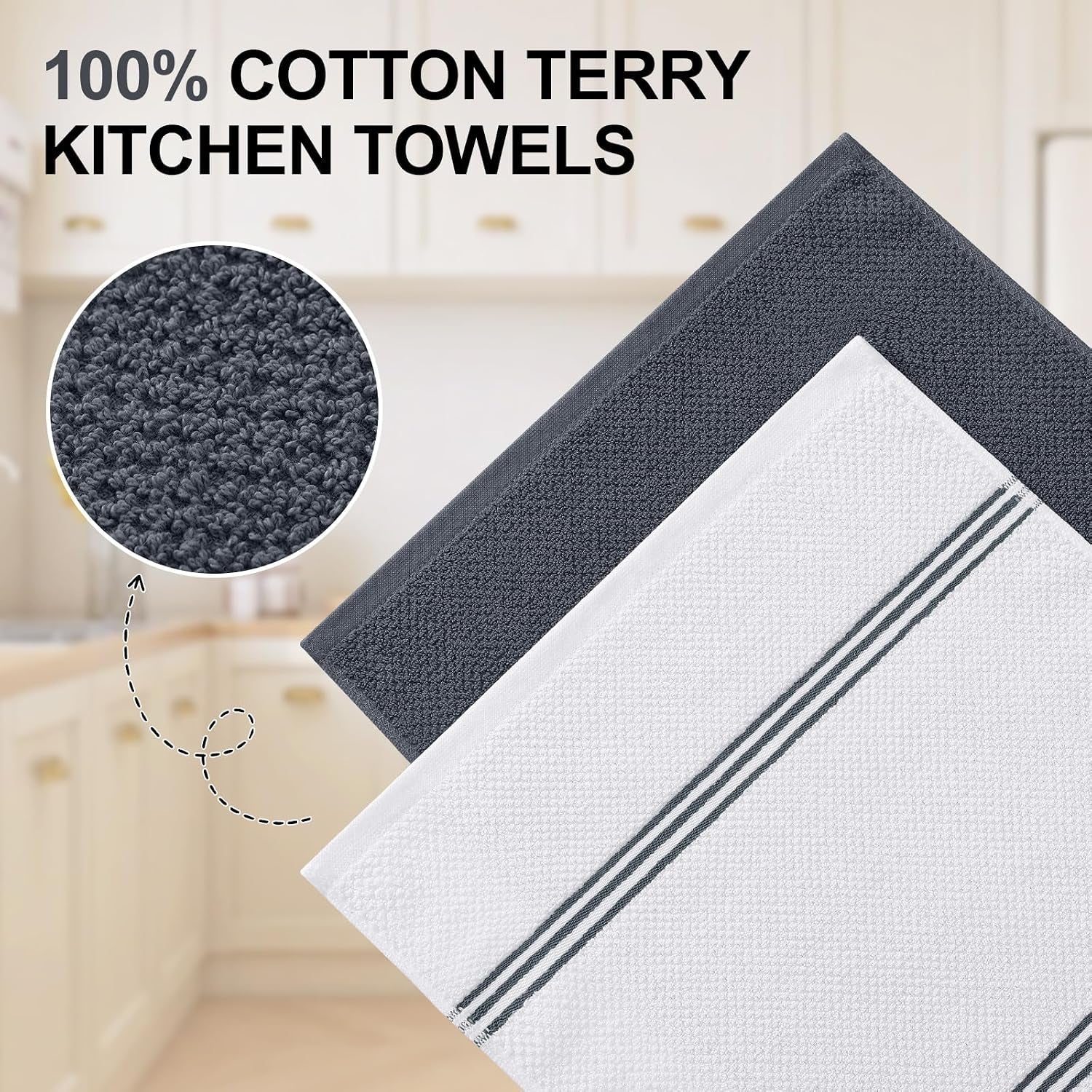 dual-design-kitchen-towels-and-dishcloths-set-8-pack-dark-grey