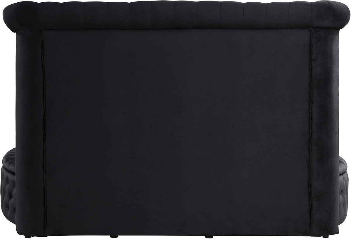lexi-round-upholstered-velvet-platform-bed-frame-black-king