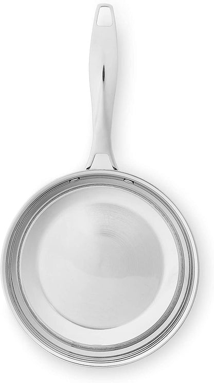 Stainless Steel Frying Pan Set, Induction Compatible Skillet, Oven Safe, Heat Distributes Evenly, 8-Inch & 10-Inch, 2-Piece4