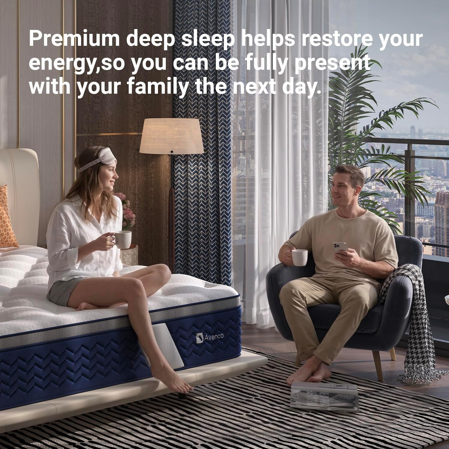 syncdeep-queen-mattress-12-inch-firm-hybrid-cooling-lumbar-support