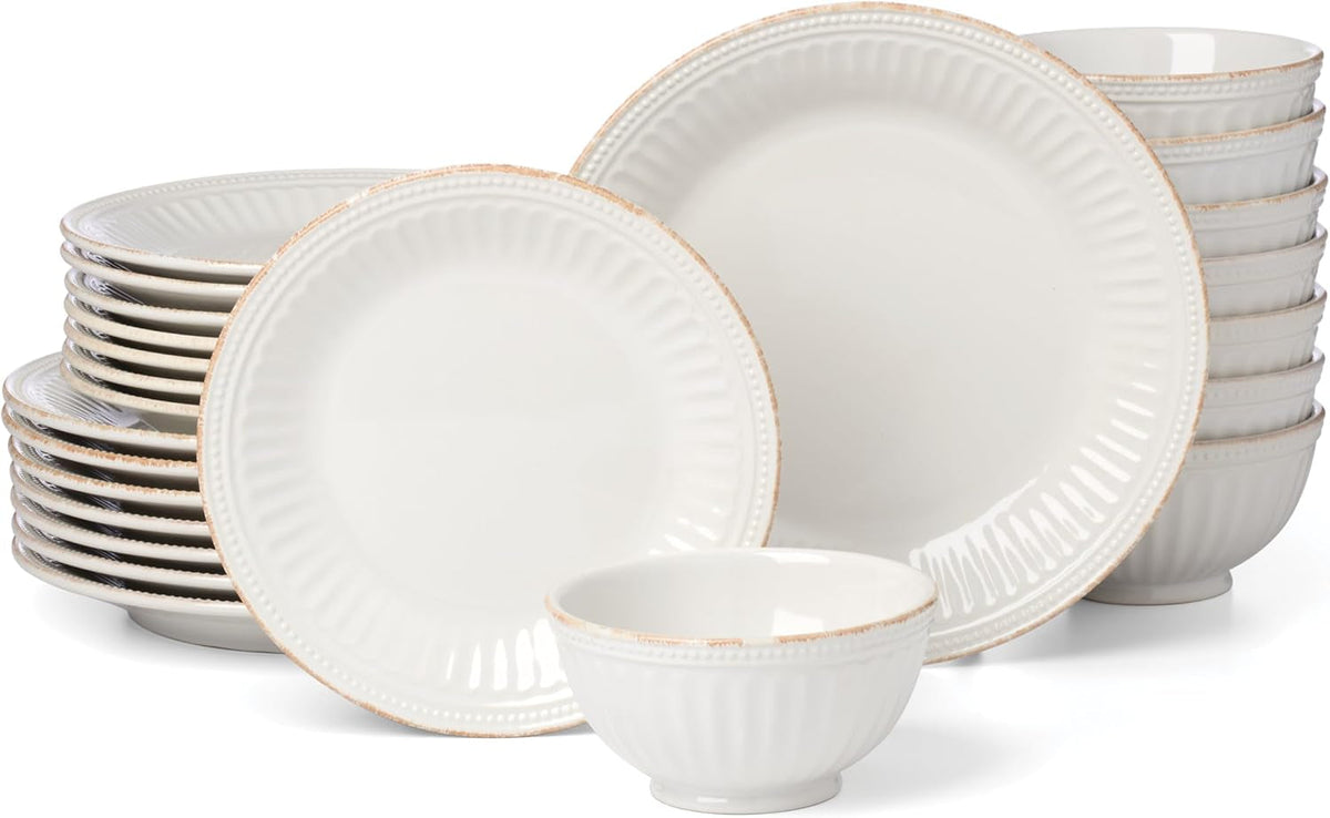 french-perle-groove-white-stoneware-24-piece-dinnerware-set-for-8