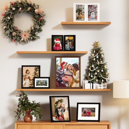 Double 4X6 Picture Frame Vertical, Black7