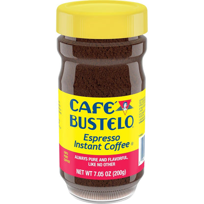 Café Bustelo, Espresso Style, Dark Roast Instant Coffee, 7.05 Oz Jar1