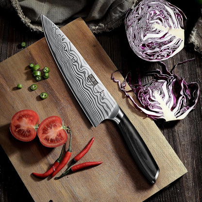 8" Chef Knife, Ultra Sharp High Carbon Powder Steel Kitchen Knife7