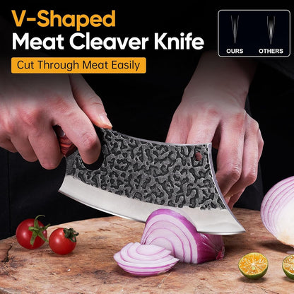 3PCS Hand Forged Butcher Knife Set, Full Tang Viking Kitchen Knives4