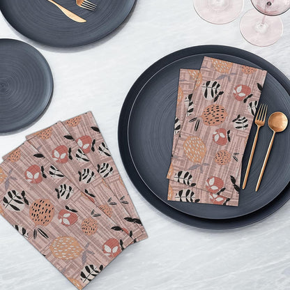 Cloth Napkins Set of 6, 100% Cotton 18”X18” - Dusty Palette8