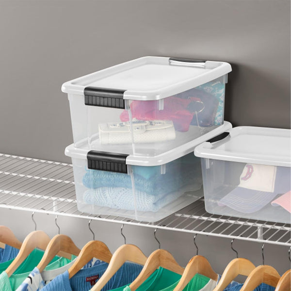 Ultra Latch Box with Lids for Home and Office, 18 Quart, 12-Pack5