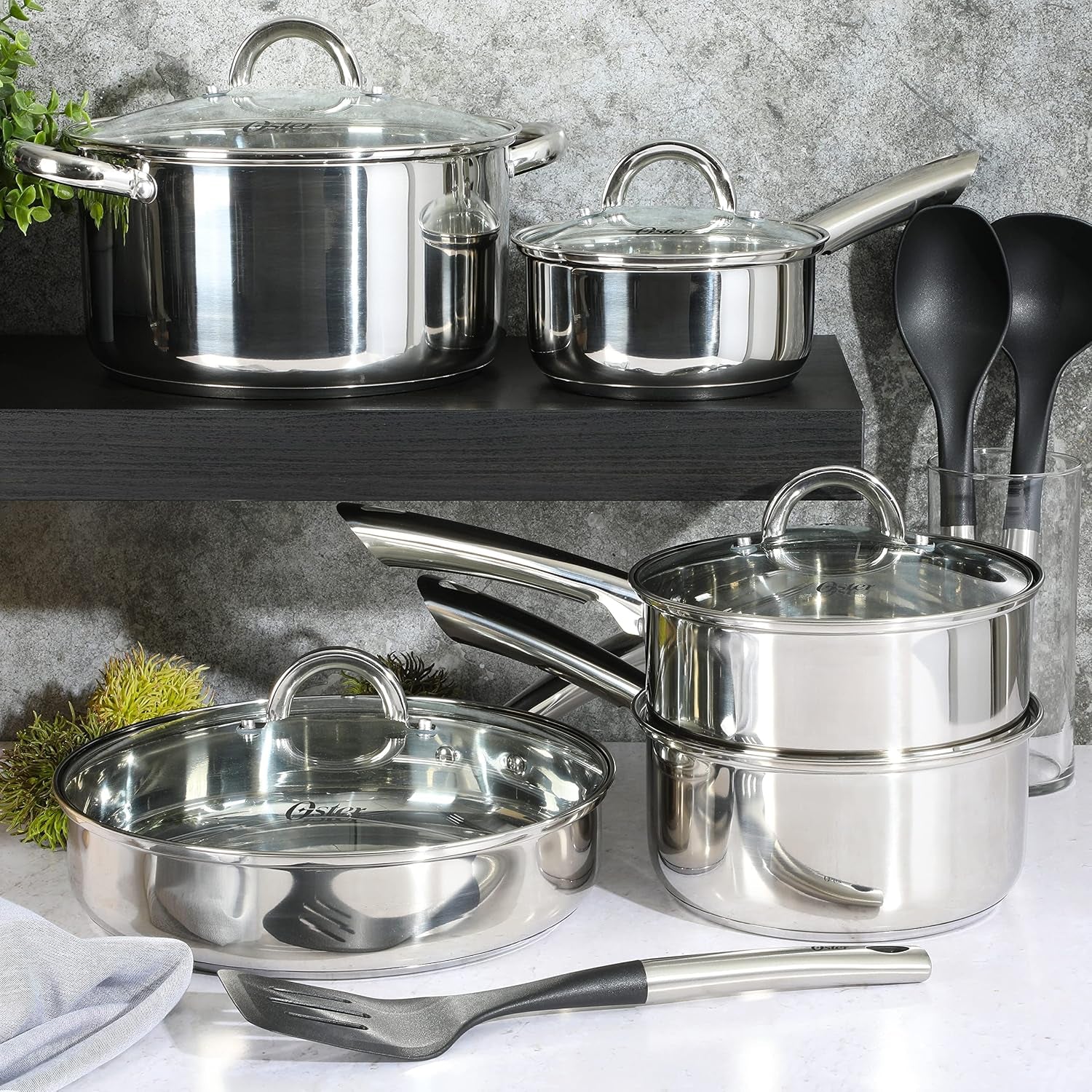 oster-sangerfield-12-piece-stainless-steel-cookware-set-with-kitchen-tools-non-stick-pots-and-pans-durable-oven-safe-cookware-for-home-cooking