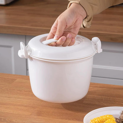 Microwave Rice Cooker, 1.8 Quart/7 Cup Microwave Steamer for Vegetables, Micro Cookware Pot Food Container5