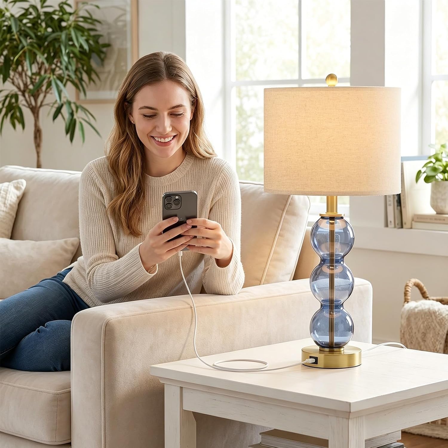 25-blue-table-lamps-for-living-room-glass-modern-table-lamp-set-of-2-usb-charging-ports-linen-shade-bedside-lamps-for-bedroom-nightstand-side-table