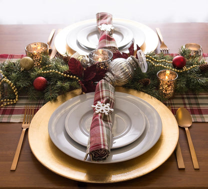 Give Thanks Plaid Fall Table Decor, Autumn & Thanksgiving Tabletop Linens, 14X72 Table Runner7