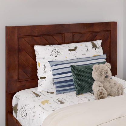 , Canyon Twin Platform Bed with Matching Footboard, Walnut6