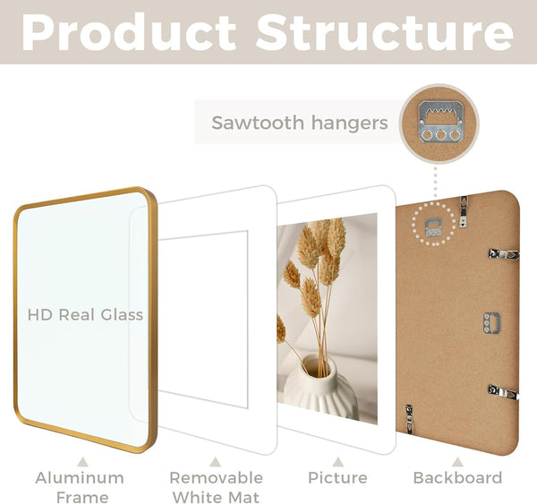 11X14 Bronze Aluminum Picture Frame Mat for 8X105