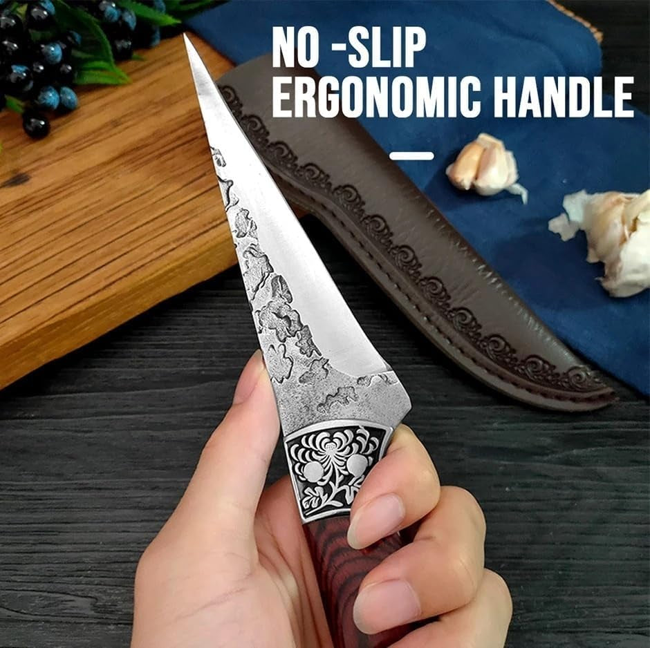 meat-cleaver-5-5-inch-boning-knife-hand-forged-kitchen-knives-wooden-handle-utility-chef-slicing-fish-knives