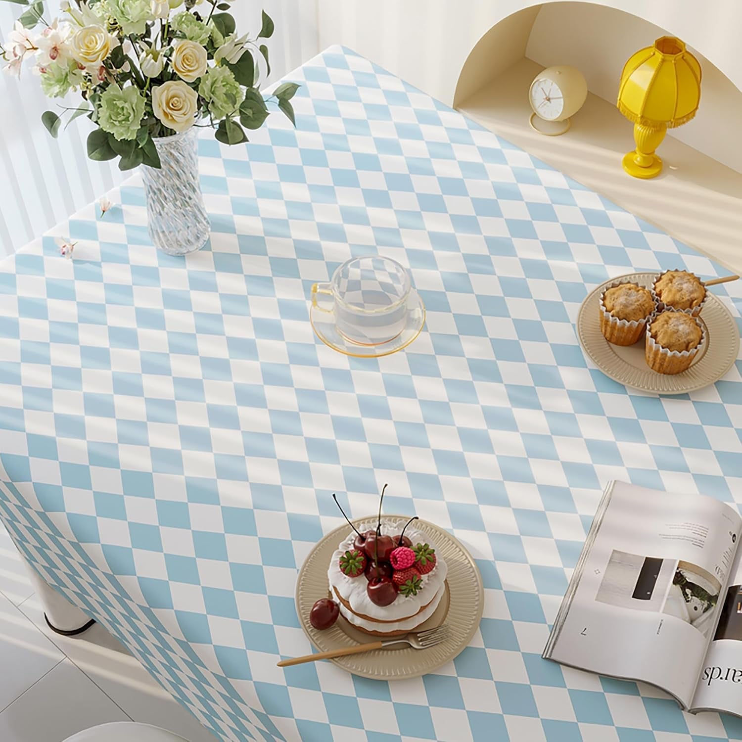 rectangle-table-cloth-100-waterproof-tablecloth-oil-proof-spill-proof-vinyl-table-cloth-wipe-clean-plastic-table-cover-for-dining-camping-indoor-and-outdoor-52-x-70-blue-checkered