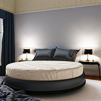 Ergonomic round Bed Mattress for Adults Made in USA, 86" Diameter Medium Firm,Foam Breathable Comfortable (9" Inches, round King)6