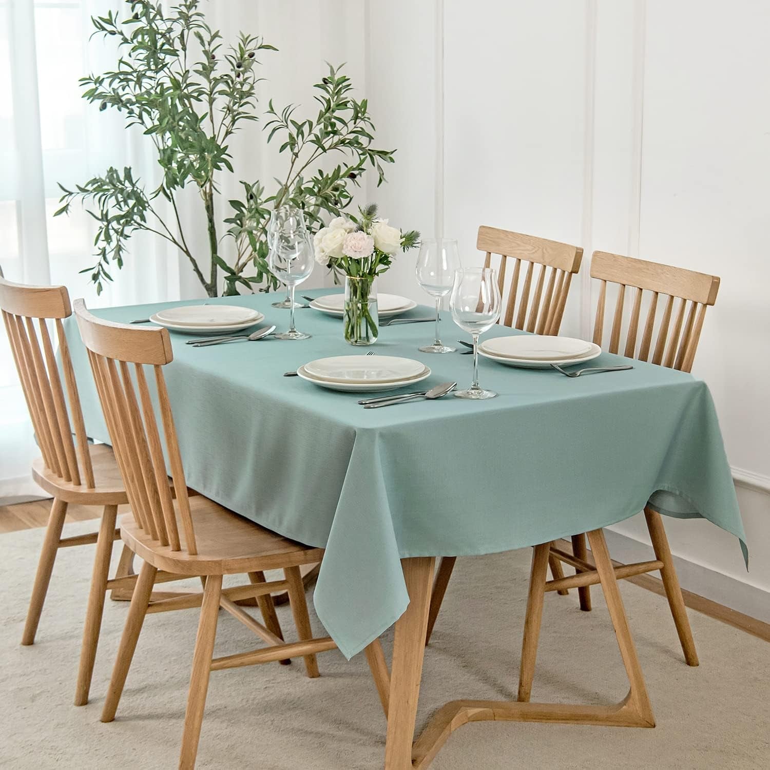 rectangle-slubby-textured-tablecloth-waterproof-spillproof-wrinkle-free-table-cloth-kitchen-dining-room-decoration-fabric-table-cover-for-holiday-party-dinner-52-x-70-inch-slate-blue