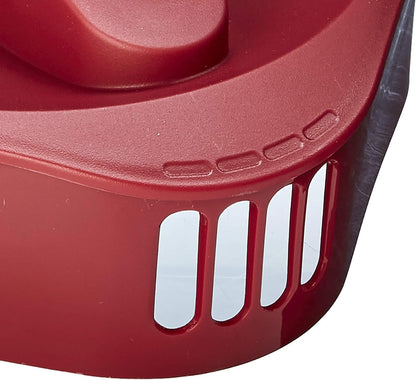 1 Gallon Pitcher with Embossed Measurements, Integrated Pour Spout & 4 Way Lid, Made without BPA, Clear/Red3