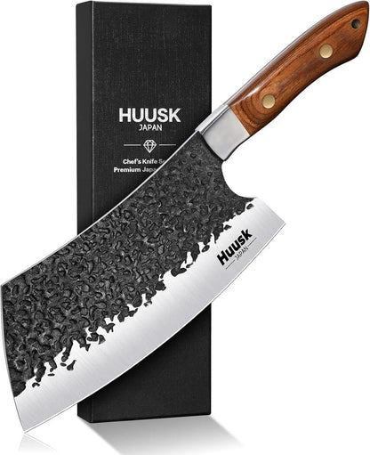 Meat Cleaver Knife Heavy Duty, 7 Inch Butcher Knife for Meat Cutting1