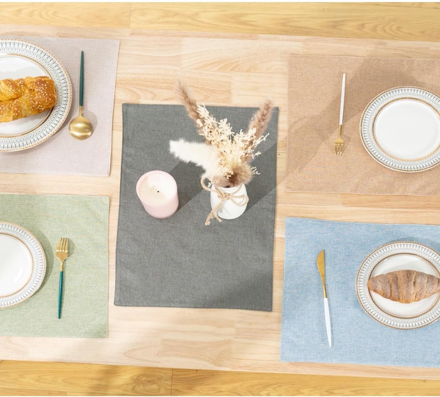 univocolors-set-of-6-faux-linen-placemats-heat-resistant-easy-to-clean-13x19for-dining-table-kitchen-holiday-meals-pink